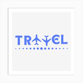 Travel Logo Art Print