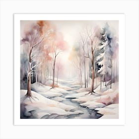 Winter Forest Art Print