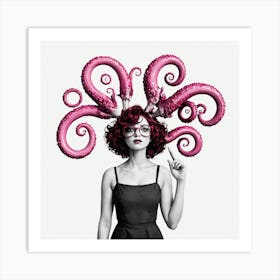 Octopus Head 6 Art Print