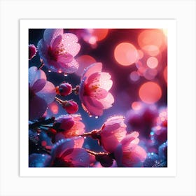 Sakura flowers 1 Art Print