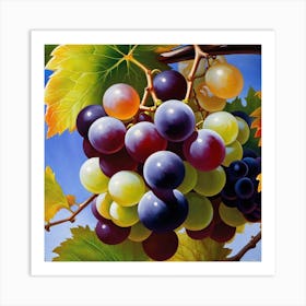 Grapes On The Vine 21 Art Print