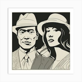 Man And A Woman Art Print