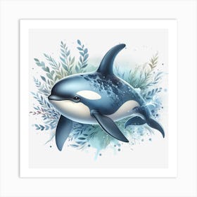 Orca Whale 2 Art Print