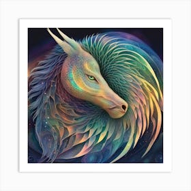 Psychedelic Horse Art Print