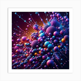 Abstract Spheres 2 Art Print