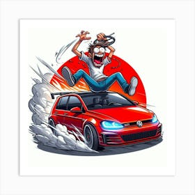 Vw Golf Art Print