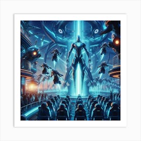 Futuristic City 7 Art Print