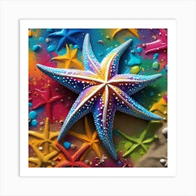 Starfish Painting 1 Art Print