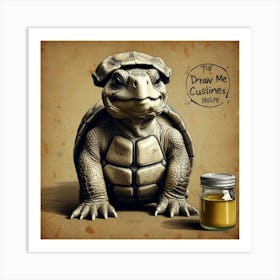 Draw Me A Turtle 1 Art Print