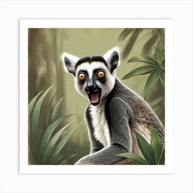 Lemur 11 Art Print