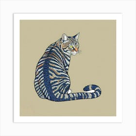 Tabby Cat Art Print