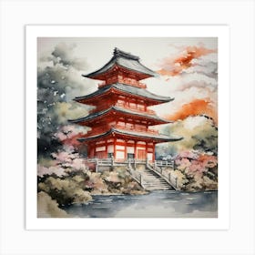 Kyoto Pagoda 1 Art Print