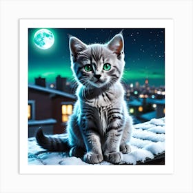 Gorgeous Grey Cat Art Print