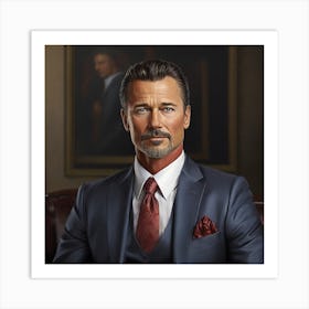 Man In Suit Art Print