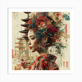 Geisha 1 Art Print