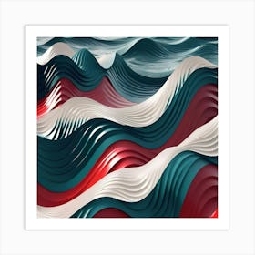 Waves In The Sea Art Print