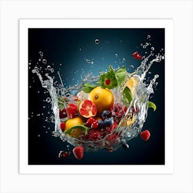 Fruit Splash 12 Art Print