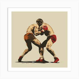 A Greco Roman Wrestling Vector Design Illustrati 1719334744 2 Art Print