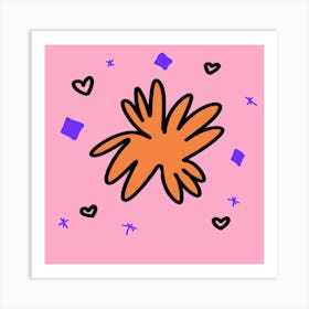 Orange Flower Art Print