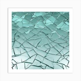 Broken Glass Background 5 Art Print