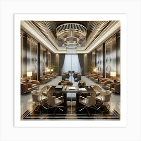 Luxury Hotel Lobby Art Print