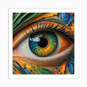 Colorful Eye Art Print