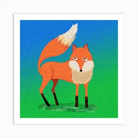 Fox Square Art Print