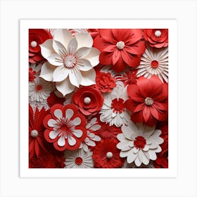 Paper Flowers 19 Art Print