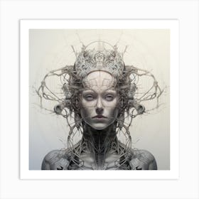 Cybernetic Woman 1 Art Print