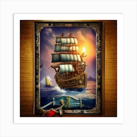 Pirate Ship 2 Art Print