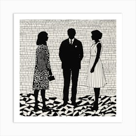 'Three People' Art Print