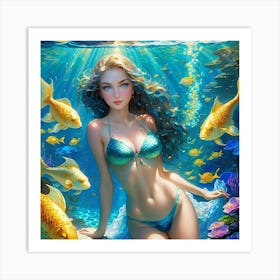 Mermaid kjh Art Print