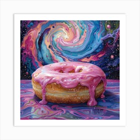 Donut In Space Art Print