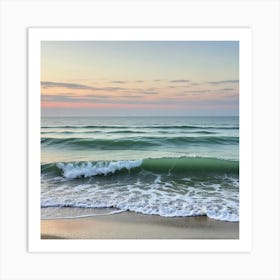 Sunrise At The Beach 3 Art Print