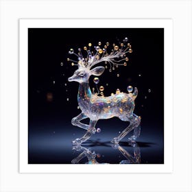 Deer Stock Videos & Royalty-Free Footage Art Print