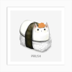 Sushi Cat Art Print