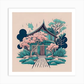 Asian House 1 Art Print