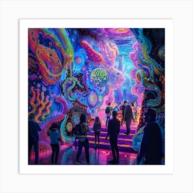 Psychedelic Dreamscape 1 Art Print