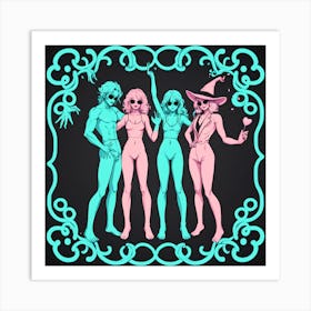 Four Witches Art Print