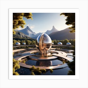 Futuristic Architecture 3 Art Print