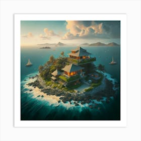 Island In The Sky Art Print