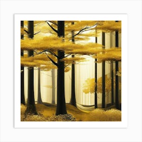 Autumn Forest 114 Art Print