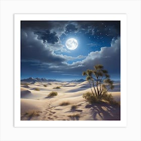 Desert Landscape Canvas Print Art Print