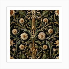 Tapestry Of Flowers Art Print