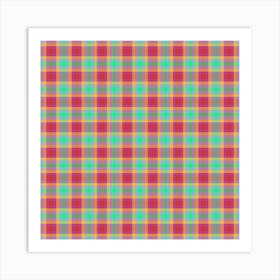 Checkered Fabric 12 Art Print