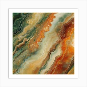 Abstract Agate Painting Art Print