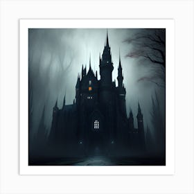 Castle In The Fog Art Print