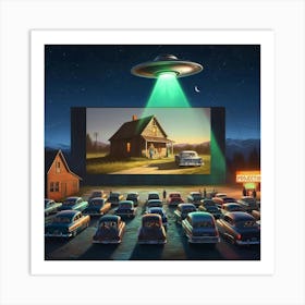 Alien Movie Theater Art Print