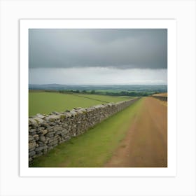 Stone Wall - Stone Wall Stock Videos & Royalty-Free Footage Art Print