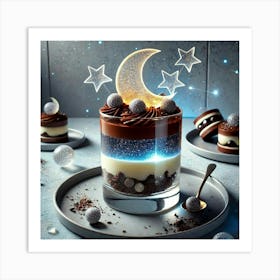 A Celestial Themed Dessert Named Eclipse Parfait 1024x1024 Art Print